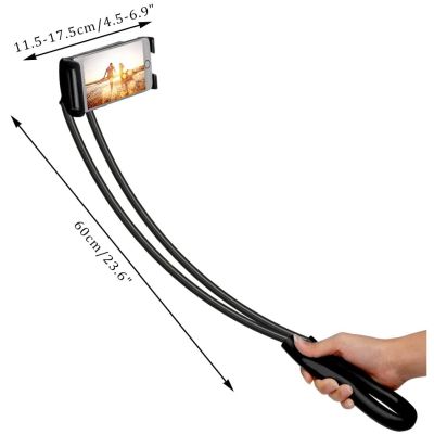 Cell Phone Holder Universal Mobile Phone Stand, Flexible Long Lazy Neck Holder cket, Adjustable 360° Free Rotating Gooseneck Mount with Multiple Function