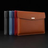 Waterproof Leather File Bag A4 Business Briefcase File Folder Data Document Paper Organizer Storage Bag School Office Stationery