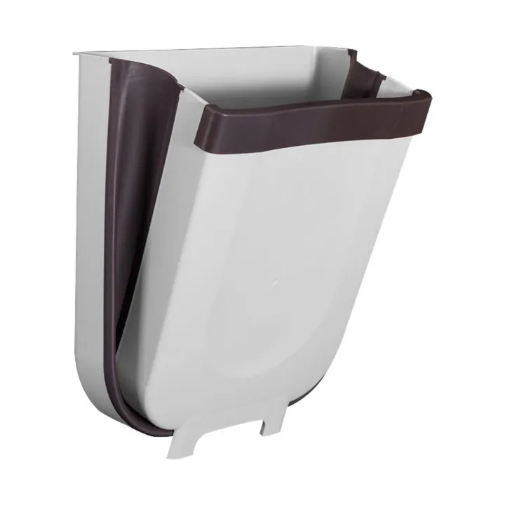 Kitchen Door Hanging Trash Can Garbage Can Folding Waste Bins