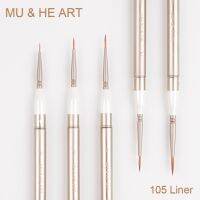 Travel Mini Pen Pure Kolinsky Hair Artist Watercolor Acrylic Oil Painting Brush Copper Cap Liner Sable 105Liner MU HE ART