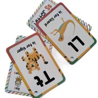 การ์ดกระเป๋าภาษาอังกฤษสำหรับเด็กมีตัวอักษร26ชิ้น/เซ็ตของเล่นเพื่อการเรียนรู้ของเด็กทารกแฟลชการ์ดก่อนอนุบาล