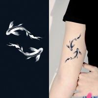 Juice Tattoo Stickers Small Fresh And Cute Koi Butterfly Pattern Semi-permanent Waterproof And Sweat-proof Temporary Tattoo Stickers