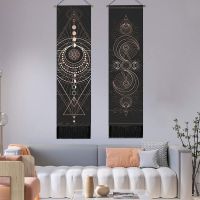 ●❆☃ Black Tarot Card Constellation Tapestry Wall Hanging Astrology Divination Phase Tapestries Home Bedroom Office Galaxy Decor