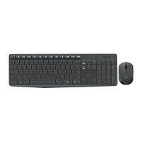 Tanjiaxun สำหรับ Logitech MK235คีย์บอร์ดไร้สายชุด Ergonomic Splashproof แบบพกพา Optical USB Mouse Kit สำหรับ PC สะดวก USB Keyboard