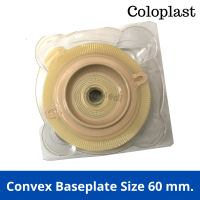 แป้นถ้วย แป้นหลุม ติดถุงถ่ายอุจจาระหน้าท้อง ขนาด 60 มม. ยี่ห้อ โคโลพลาส (Coloplast)  รุ่น Convex รหัส 46769 จำนวน 4 แผ่น