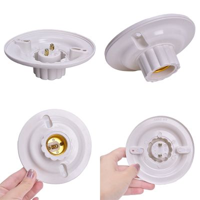 【YF】№▬  1PCS E27 Bulb Holder Round Socket Base Hanging Lamp Screw