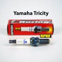 หัวเทียน BRISK PREMIUM LGS (4 เขี้ยว) แกนเงิน Yamaha Tricity (SGL01ROA) รองรับน้ำมันเบนซิน95, แก๊สโซฮอล์ Made in EU