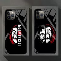 Spain TV Money Heist House Paper Phone Case Tempered Glass For IPhone 13 12 Pro Max 11 Mini X XS XR SE 2020 7 8 Plus 6 6S