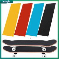 WLVYH อุปกรณ์เสริมแผ่นสกู๊ตเตอร์สเก็ตกระดาษทรายสำหรับแท่นสเก็ตช์บอร์ด Longboard ดาดฟ้าสติกเกอร์เทปพันด้ามจับ