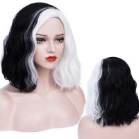 Amazon rose bride net new Europe and the United States cross-border library ms IRA wig black and white and double color cos wig factory