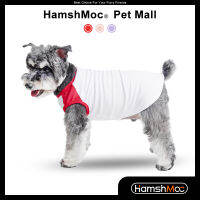 HamshMoc Breathable Pet T เสื้อสัตว์เลี้ยงนุ่มเสื้อผ้าฤดูร้อนสบายผ้าฝ้ายแขนกุดสัตว์เลี้ยงเครื่องแต่งกายพิมพ์สามารถปรับแต่งสำหรับสุนัข Cat