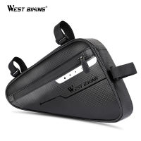 WEST BIKING Cycling Bag Front Tube Frame Bags Waterproof MTB Road Triangle Pannier Repair Tool Package Bike Bicycle Tube Bag