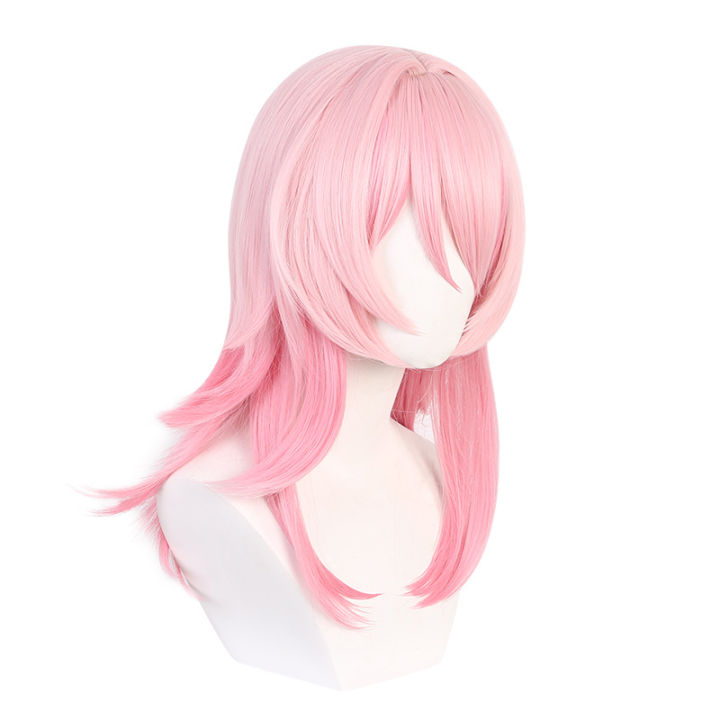 honkai-star-rail-aponia-elysia-march-7th-cosplay-wig-anime-women-hair-hairpiece-heat-resistant-synthetic-halloween-party