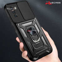 PlusCase สำหรับ Nokia G21 Armor-Level เกราะยืนสไลด์ฝาปิดเลนส์ป้องกันการกระแทกเคสโทรศัพท์กลับยาก