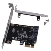Thẻ Khai Thác Mỏ Bộ Chuyển Đổi Thẻ Mở Rộng Bộ Điều Khiển PCIe PCI Express Sang 6G SATA3.0 2 Cổng SATA III 6G Tốc Độ Cao Với Khung Cấu Hình Cao Thấp