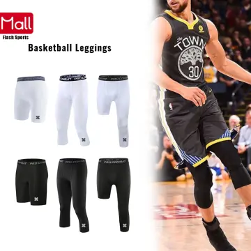 Single-leg Basketball Tights Sports Compression Shorts Cycling Running  Training Bottom Pants For Men