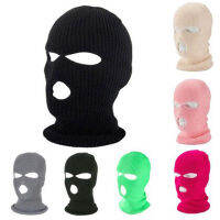 Jay 1Pc Embroidery Balaclava Outdoor Warm Hat 3-Hole Ski Hat For Winter Unisex Use