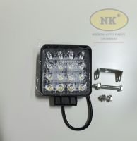 ไฟสปอร์ตไลท์ LED เหลี่ยม 4นิ้ว หนา 35mm. (12V-24V) LED 16ดวง