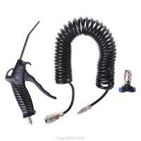 1 pcs Black Air Duster Blow Pneumatic Wind Blowing Kit Set with EU Connector + PU Hose N03 20 Dropship