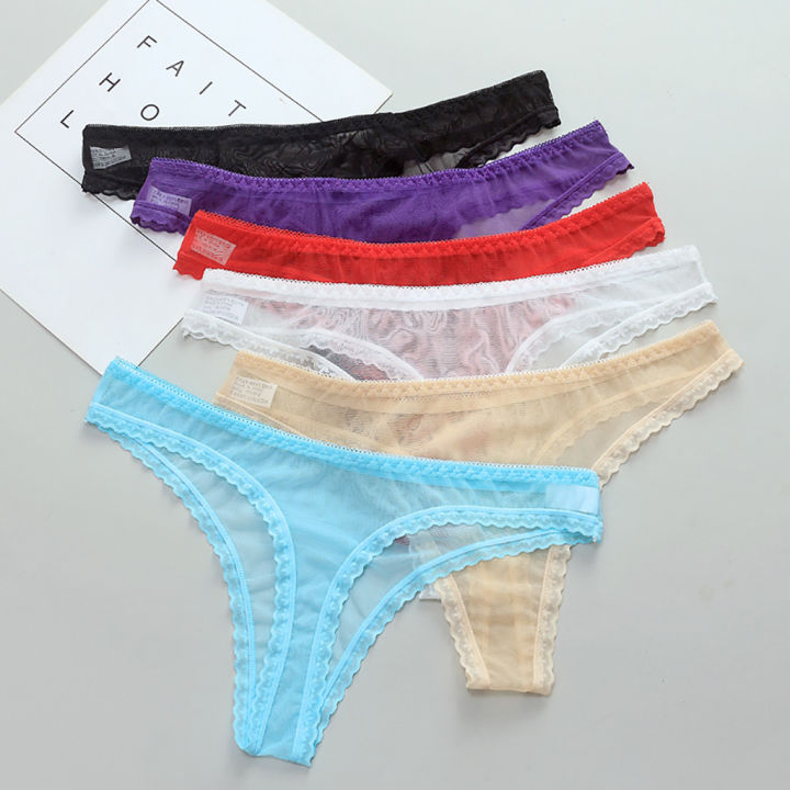 Full Transparent Sexy Waist Breifs Panties Low Sexy Women's Thong Ultra ...