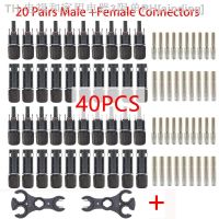 【CW】▦  20/40/100 /Pcs/Lot Male and Female PV Connectors TUV 30A 1500V dc IP68 for Cable 2.5mm2 4mm2 6mm2