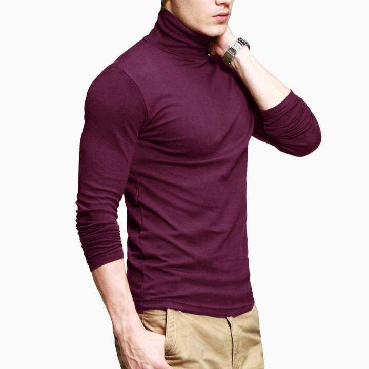 Long Sleeves Men knitted Turtle neck | Lazada PH