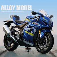 1/12 Suzuki อัลลอย Diecast GSX-R1000ของเล่นโมเดลรถจักรยานยนต์ของตกแต่งโมเดลมอเตอร์ทางวิบาก17ซม. พร้อมกล่องฐานแบบเป็นที่ยึดพลาสติก