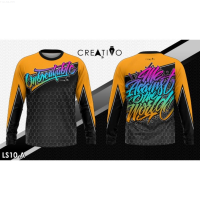 Full Sublimation Motorcycle Longsleeves T-Shirt Breathable 3D Long Sleeve Tee Size S-3XL {in store}