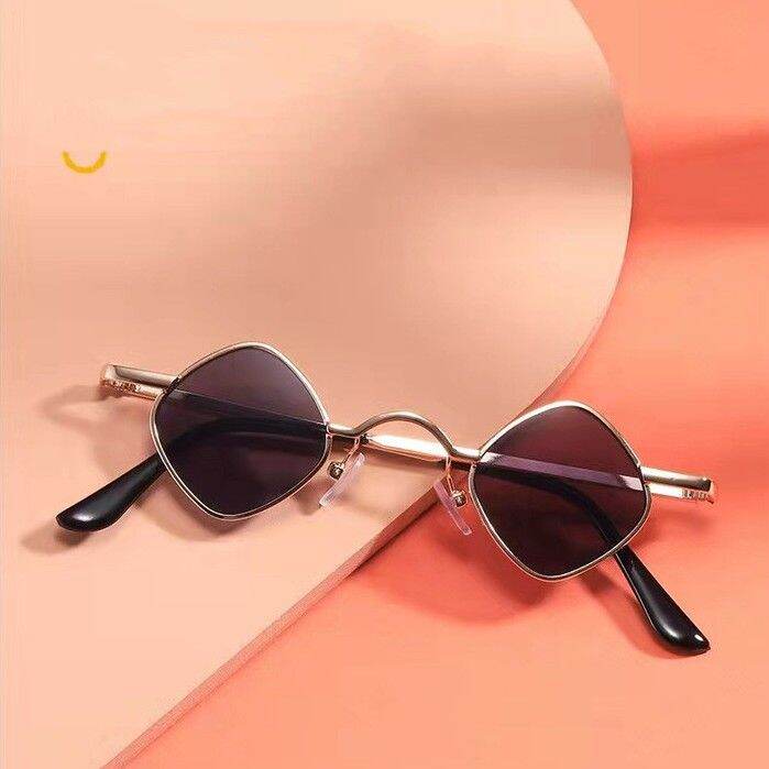 Hong Kong fashion diamond glasses Korean men and women super cool dark