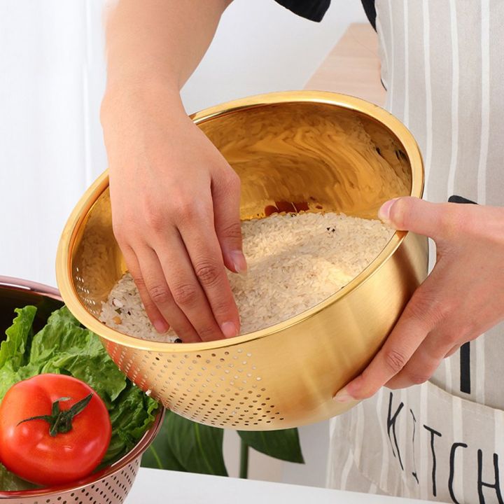 ดีเคเตอร์ตะแกรงตะกร้าแสตนเลสชามล้างข้าว-keranjang-tirisan-เครื่องครัวผลไม้ซักผ้าวัสดุปลอดภัยล้างผักสแตนเลสสตีล