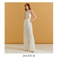 [asava ss23] Asava Signature Straight-leg Pants กางเกงผู้หญิง ขายาว ทรงตรง เอวสูง แต่งจีบหน้า กระเป๋าข้าง ซิปหน้า