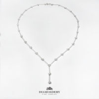 สร้อยคอเพชร Bezel Diamond Drop Necklace
