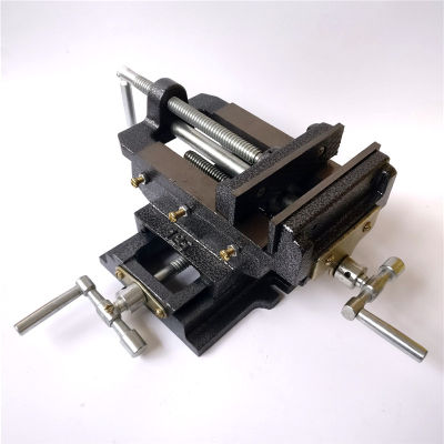 4 นิ้ว Bench Table Vise Cross สไลด์เจาะกดรองโลหะมิลลิ่งผู้ถือเครื่องมือช่างเครื่อง vise Workshop Fixture เครื่องมือ