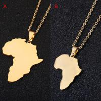 Fashion Selling African Map Pendant Necklaces Men amp; Women Stainless Steel Gold Color Africa Map Jewelry Gift