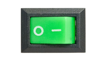 Rocker Switch SPST 11mm x 15mm  Green - COSW-0239