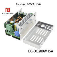 DC-DC DC TO DC หลีกทาง 200W 15A โมดูลแปลงชาร์จ Charger Step-down Buck Converter Power Module เครื่องชาร์จ Step-down โมดูลพลังงาน หลีกทาง สามารถปรับแรงดันเอาต์พุตได้