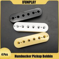 {: 》4ชิ้นปิ๊กอัพสองคอยล์กีต้าร์ไฟฟ้า ABS Humbucker Pickup กีต้าร์ไฟฟ้ากีตาร์ Pickup อุปกรณ์เสริม