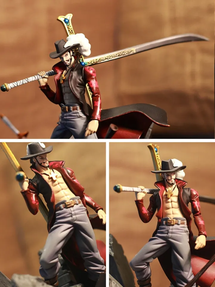 Anime One Piece Dracule Mihawk Action Figure Modelo Boneca Com Espada Top  Batalha Coleção Decoração Luffy Brinquedos Para Crianças Presente -  AliExpress