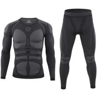 ESDY Tracksuit Fitness Compression Sports Suit Clothes Men Running Jogging Sportswear Outdoor Training Cycling Thermal Underwear