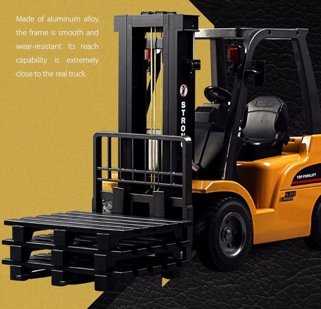 รถโฟล์คลิฟท์-huina-1577-รถยก-forklift-double-eagle-loader-รถบรรทุกเครน-รถบังคับ-รถบังคับวิทยุ-1-10-2-4ghz-rc