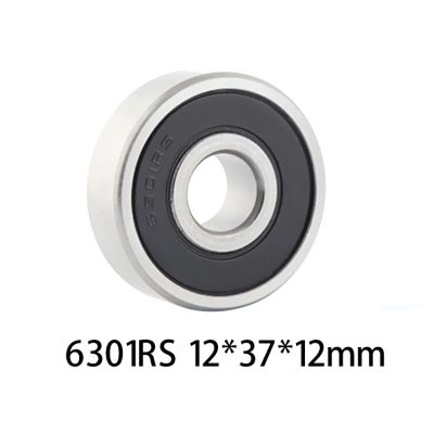 1pcs/lot 6301 RS Deep Groove Ball Rolling Bearings 6301 RS 6301 2RS 12x37x12mm 12x37x12 Bearing Steel Material