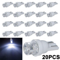 20ชิ้น12V T10 168 W5W 5SMD หลอดไฟ LED แผ่นเรืองแสงหลอดไฟข้างรถสีขาว