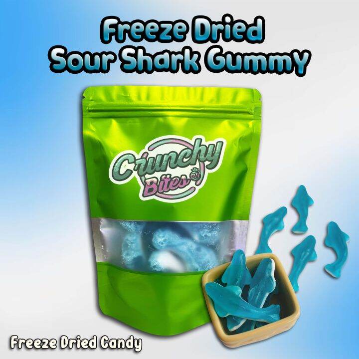 Freeze Dried Candy - Sour Shark Gummy 30grams & 50grams Per Pack ...