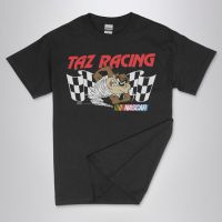 PREMIUM Quality TShirt เสื้อผู้ชาย tazmanian DEVIL NASCAR Taz Racing ภาพยนตร์แขนสั้น Graphic Tee