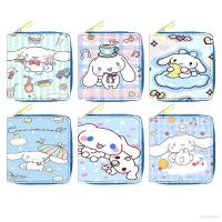 Sanrio Cinnamon Cartoon Cute PU Short Zipper Wallet Student Girl Zero Wallet Coin Storage Multi Card Card Bag