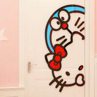 Doraemon Childrens Room Decoration Stickers 3D Acrylic Wall Stickers Kindergarten Decoration Stickers Wall Stickers