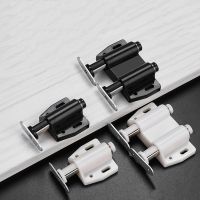 Double Open Magnet Cabinet Door Catch Automatic Spring Bouncer Switch Closer Silent Close Lock For Furniture Cabinet Drawer
