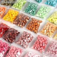 ☸ 100Pcs/Bag Retro Wax ParticlesSeal Colored Wax BeadsOctagon Sealing Stamp for Envelope Letter Wedding Invitation DIY Supplie