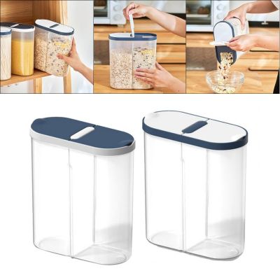 Container Transparent Home Organizer Tank Storage Box Sealed Jar Plastic