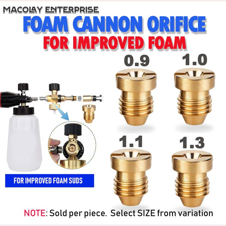 Foam Cannon Orifice Replacement 13 11mm 10mm Or 09mm Selection Macolay Enterprise Lazada Ph 1806